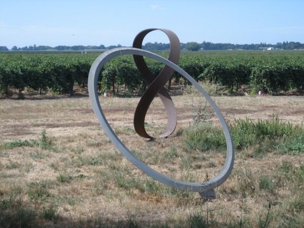 Roger Berry, stainless steel sculpture, geometry of the sun.